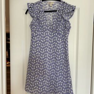 Michael Kors Lavender Floral Dress with a slight metallic sparkle.